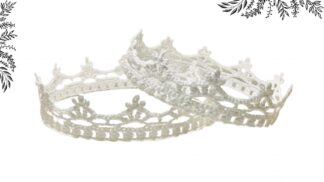 Couronne roi epiphanie dentelle au crochet