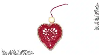 Coeur en dentelle au crochet DIY